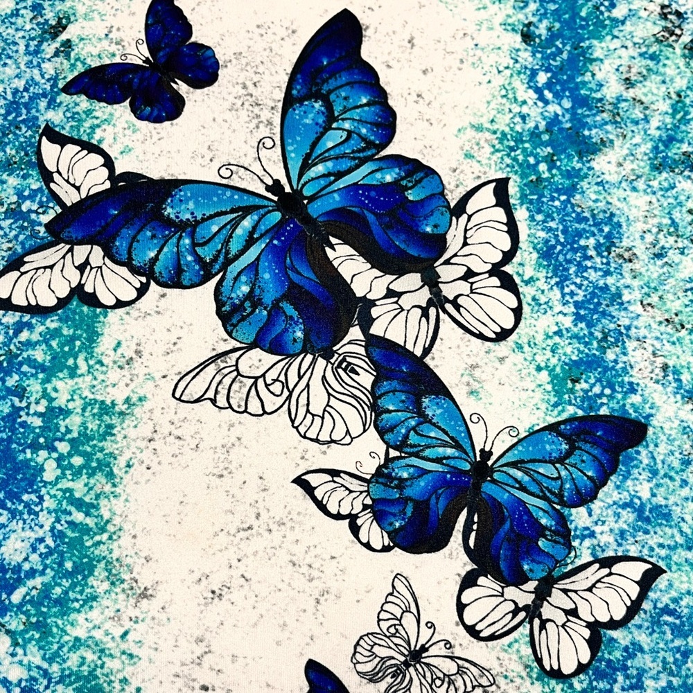 Women's Ombre Butterfly Print Backless Cami Top - Picture 3 of 9